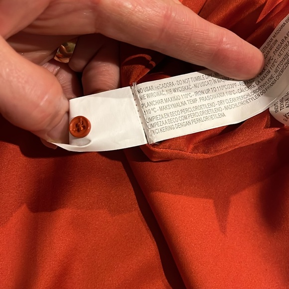 Zara Red Lace Short Sleeve Dress Size Medium - Picture 9 of 14